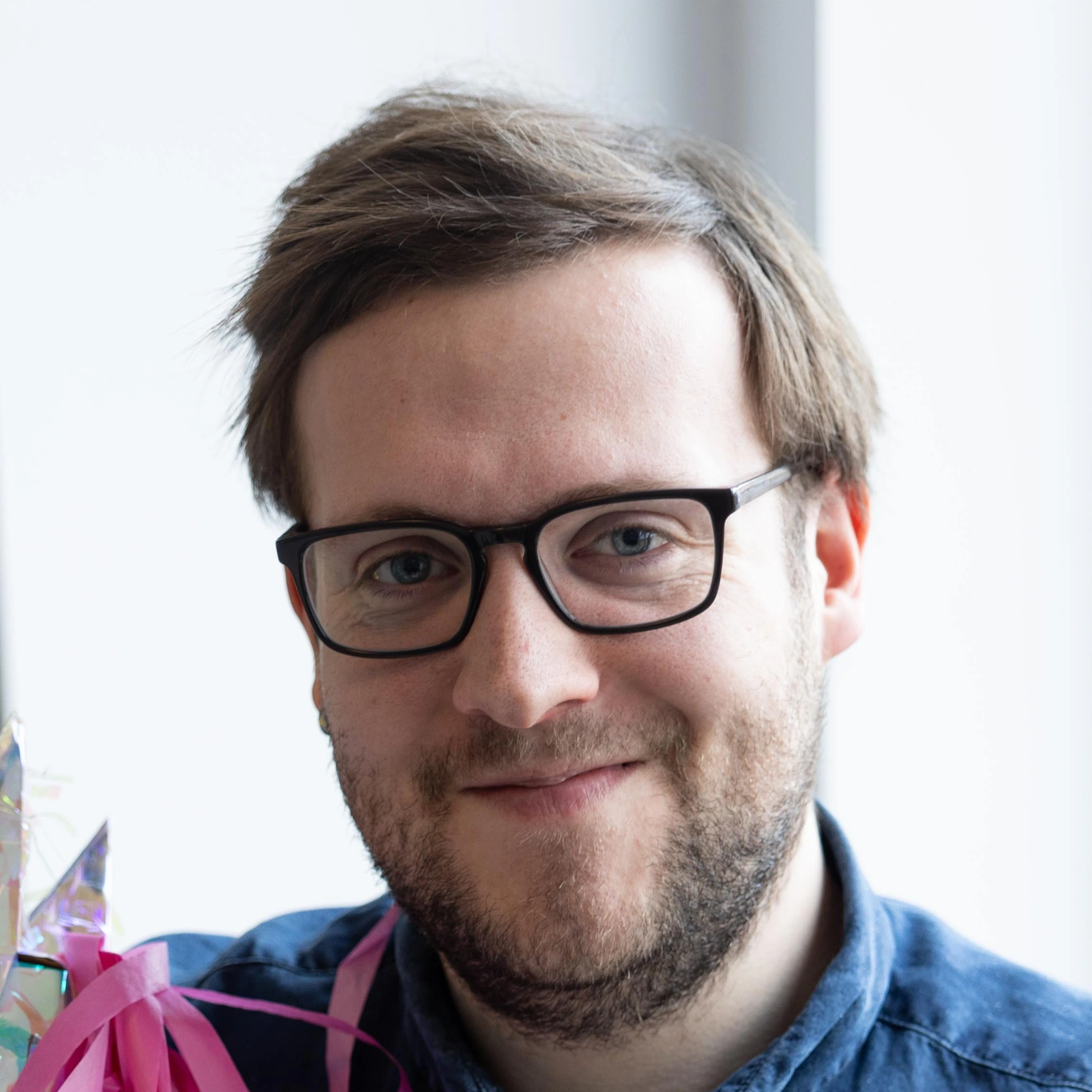 Me smiling at the camera